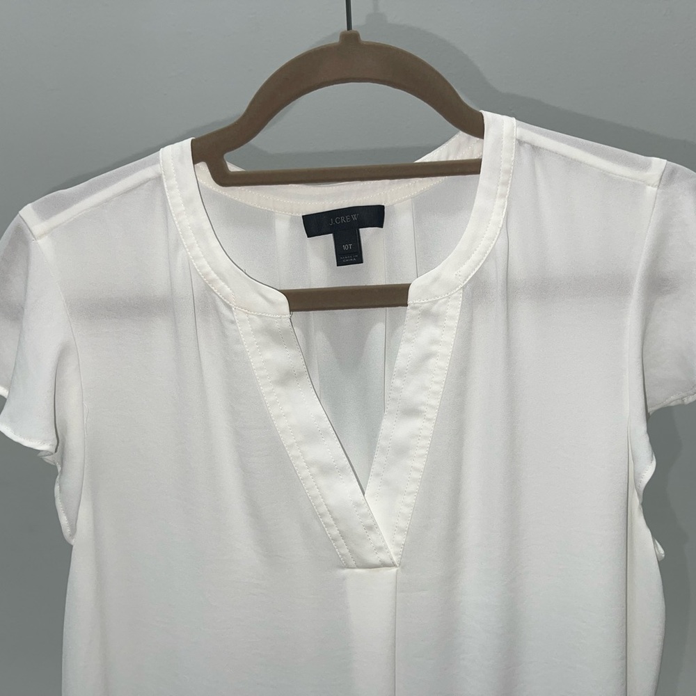 J Crew Women’s White Blouse